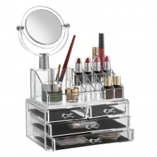 Органайзер для косметики с зеркалом  24x15x11 см
