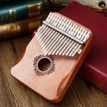 Калимба музыкальный инструмент Пальчиковое пианино дерево ручное фортепиано 17 клавиш 